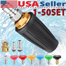 4.0GPM High Pressure Washer Rotating Turbo Nozzle Spray Tip 4000PSI 1/4" Quick