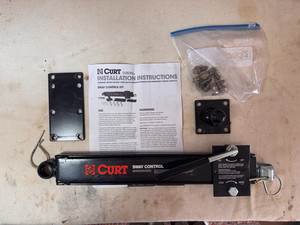 CURT S0539X-R1 Anti  Sway Control Bar Black - COMPLETE