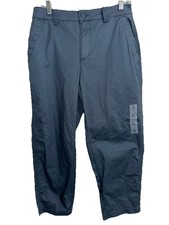 Old Navy OG Chino Pants Womens Medium Blue Gray High Rise Ankle Denim Size Large