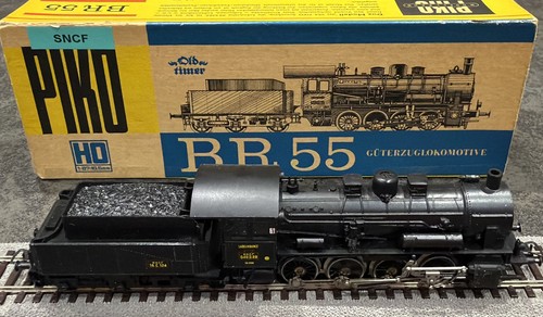 Piko Spur HO Pt:516316 SNCF BR 55 Dampflok mit Tender -verpackt-geprüft | Condition: Used