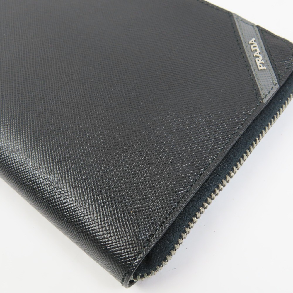 PRADA  Logo Long Wallet Organizer Zip Around long wallet  Safiano leather 101779 thumbnail 5