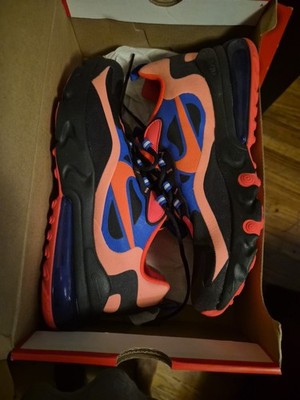 Size 7 (GS) - Nike Air Max 270 React Low Black Crimson Blue