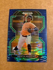2022 Panini Prizm Draft Picks  Kenya Huggins Blue Pulsar Prizm RC #9/9  WOW!!
