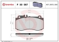 Bremsbelagsatz Vorne -System FüR Mercedes Cls C218 Shooting Brake X218 09-17