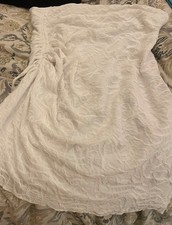 mermaid style sleeveless white mini dress
