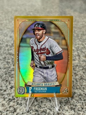 2021 Topps Gypsy Queen ~ Freddie Freeman #1 SP Atlanta Braves GOLD Refractor /50