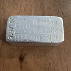 9.67 oz Vintage Silver Bar - Omega Refining