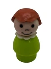 Vintage Fisher Price Little People LIME GREEN PLASTIC GIRL SISTER DAUGHTER Rare!