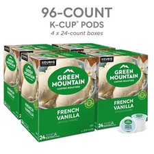 Green Mountain Coffee Roasters French Vanilla Coffee, K-Cup Pods, 96ct -HOT DEAL