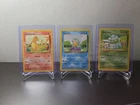 Pokemon Base Set Bulbasaur Squirtle Charmander Original Pokémon Cards Vintage 3