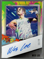 2022 Panini WWE NXT Signatures 2.0 #NSWLE Wes Lee Auto /25 