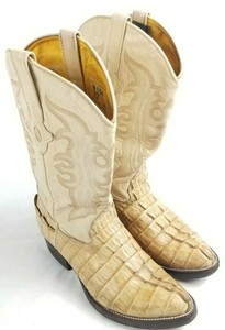 tan alligator boots