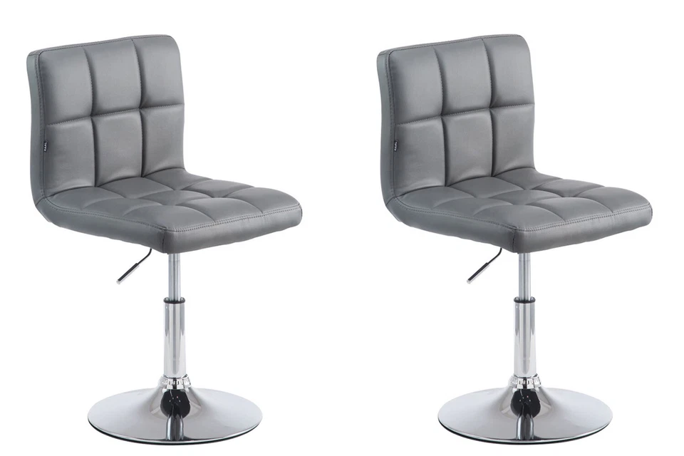 Lot de 2 Chaises Lounge Palma V2 en Similicuir Pied en Métal ajustable pivotant - Photo 1/1