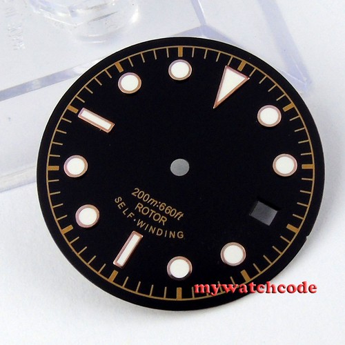 Orologio Bond Milsub Quadrante Dorato Per Movimento ETA 2824/2836 - Foto 14