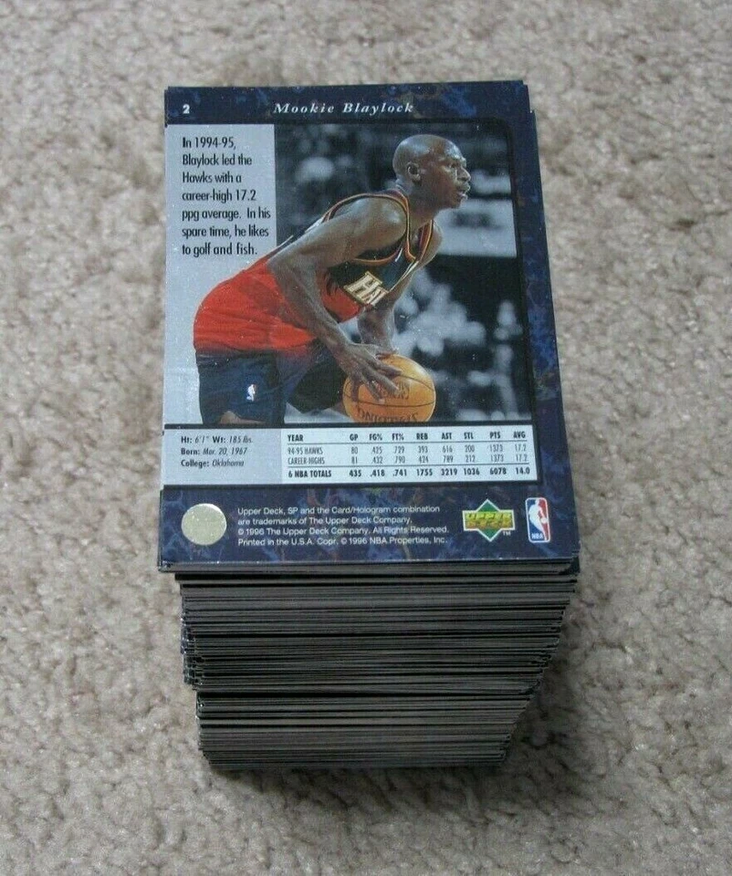 1995-96 Upper Deck SP Basketball (Pick Choose Complete) Low Price, Free Shipping - Image 2 of 2