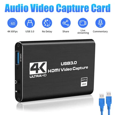4K Audio Video Capture Card USB3.0 HDMI Video Capture Device