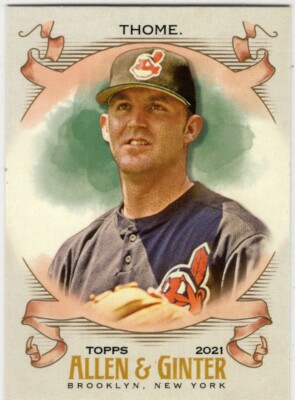 2021 Topps Allen & Ginter Baseball Jim Thome No. 255 Cleveland Indians