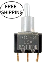 (25x) SPDT Momentary (ON)-NONE-ON Toggle Switch Right Angle PC Term - 0.4VA Max