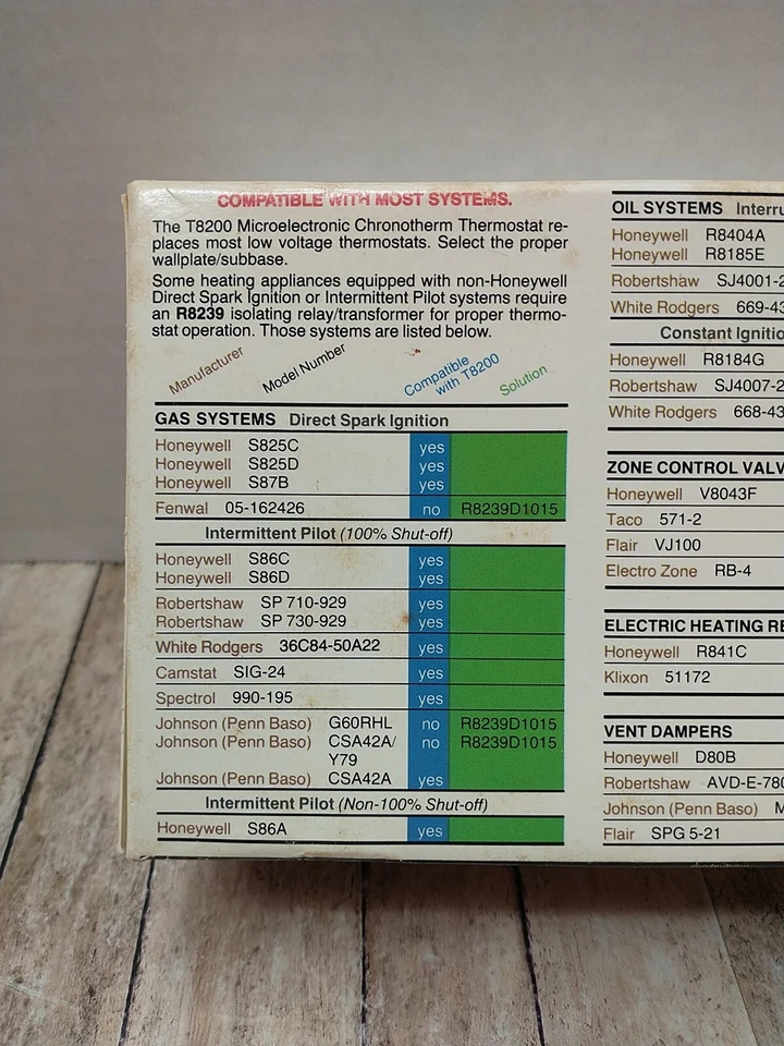 Honeywell T8200A1004Microelectronic Chronotherm Thermostat - Image 3 of 4