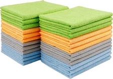 AIDEA Microfiber Cleaning Cloth 24 Pack, 12Inx16In Microfiber Towel for Cars, So