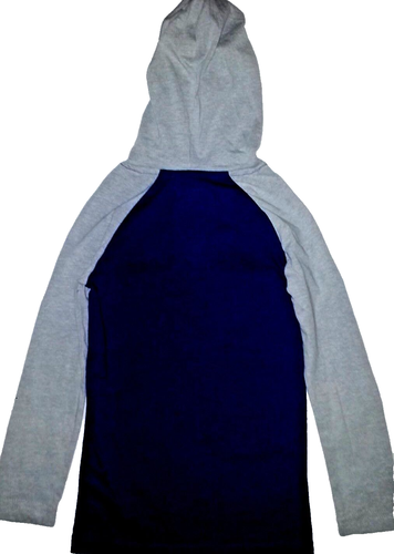 Marvels Boys Pullover Shirt With Hoodie Size 4 Blue Heroes Long Sleeves - Picture 5 of 8