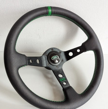 Steering Wheel fits For Land Rover Defender 48 spline Deep Dish Green
