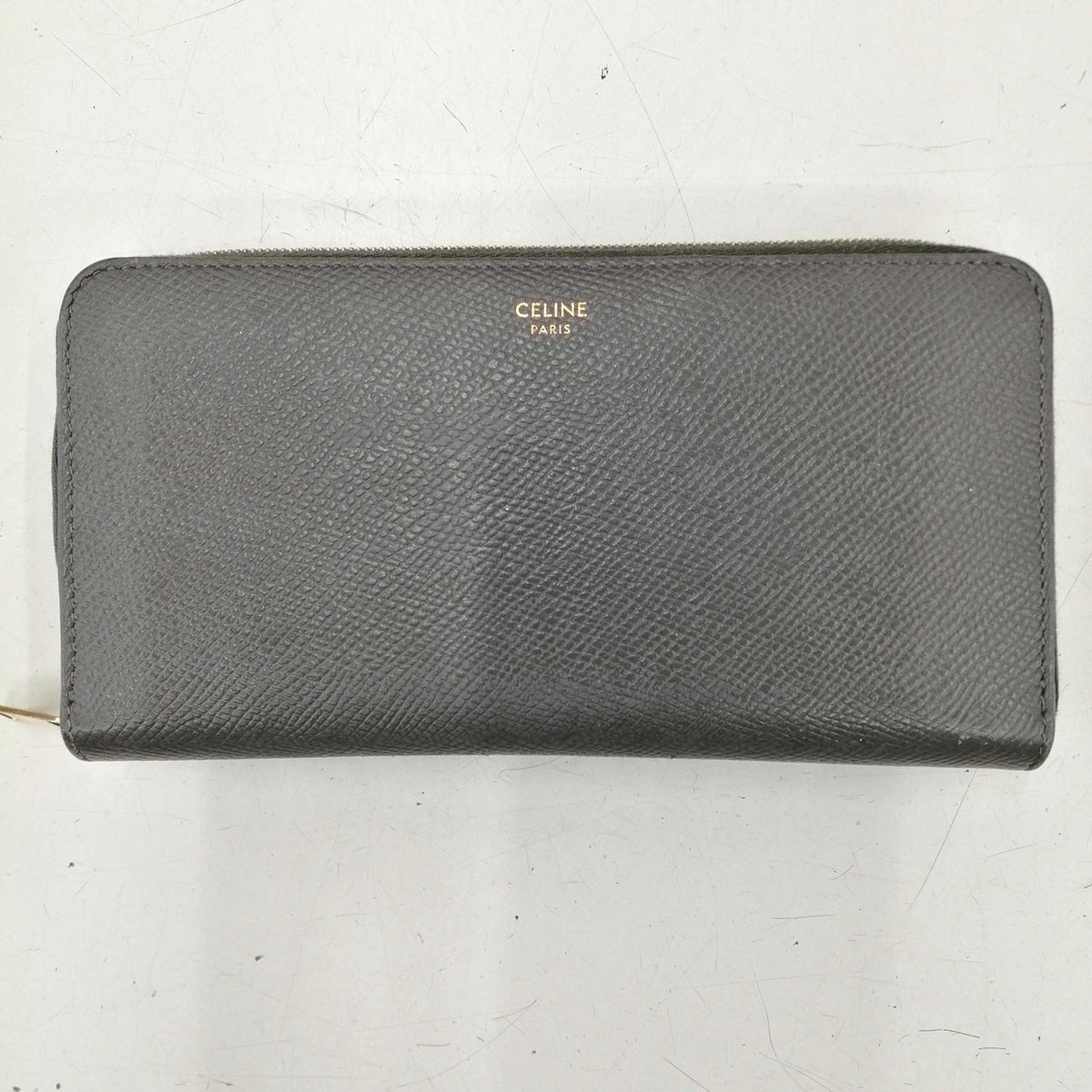 CELINE Grey Large Zipped Wallet | eBay