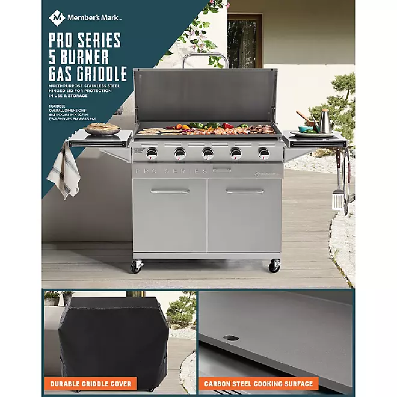 Member's Mark ProSeries 5Burner Gas Griddle eBay