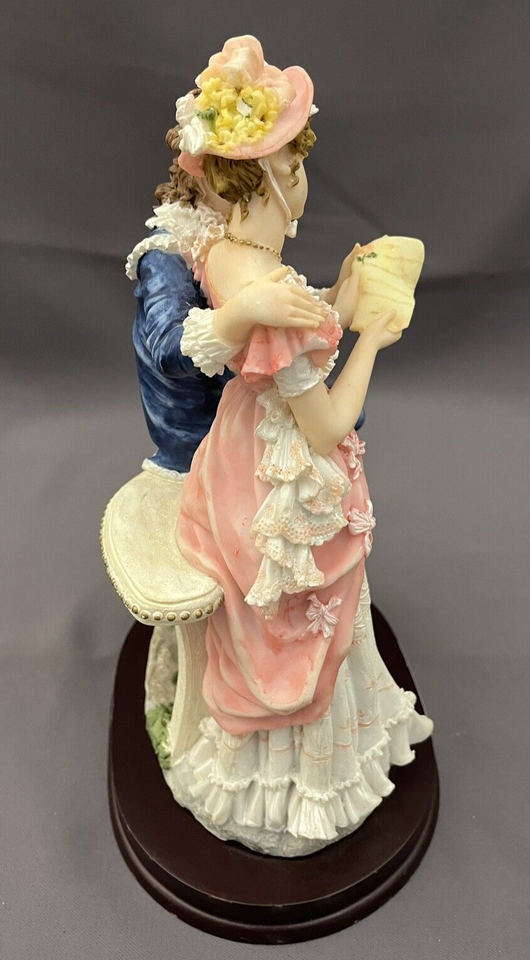 Vtg Montefiori Collection Resin 11" Figurine Victorian Man & Woman RT