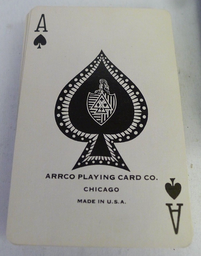Tarjetas de juego con caja tamaño puente azul Arrco Enardoe - vintage - Imagen 2 de 8