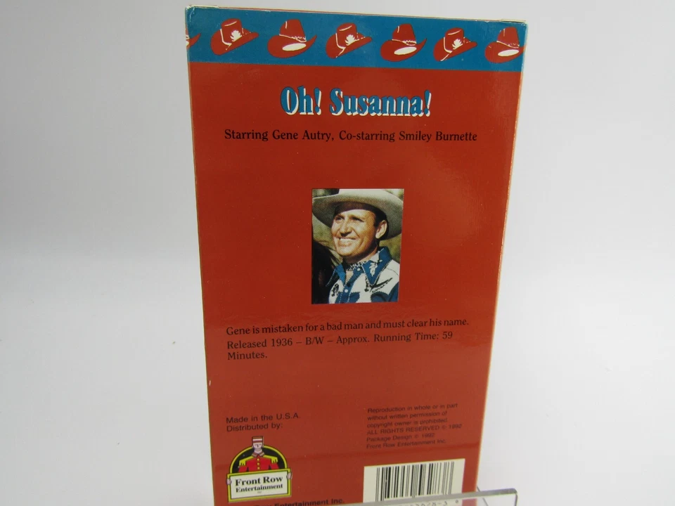 VHS - Gene Autry - Oh Susanna! - Tape - Western - Image 2 of 2