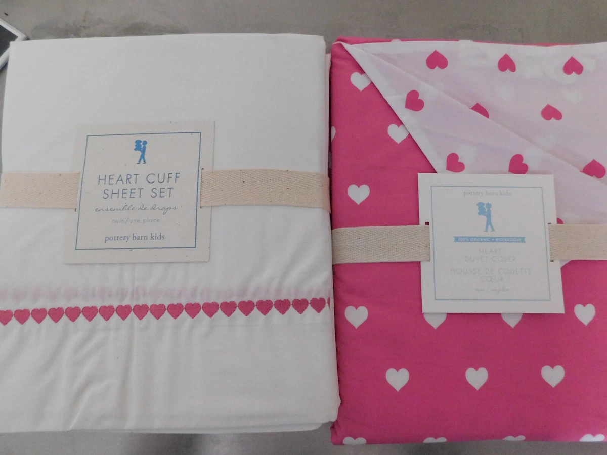 Pottery barn cheap heart sheets