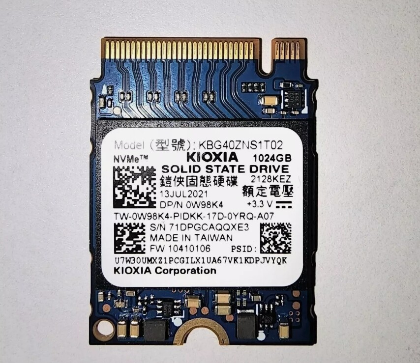 【1TB】M.2 2230 SSD NVMe 東芝 KBG40ZNS1T02 Kioxia SSD 1TB BG4 M.2 2230 30mm KBG40ZNS1T02 NVMe PCIe Gen3 x4 | eBay