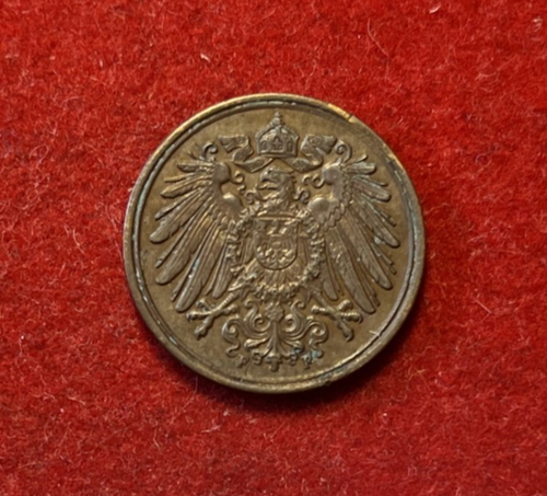 Germany Pfennig 1906 F AU Copper Coin KM#10 T5696 - Afbeelding 2 van 2