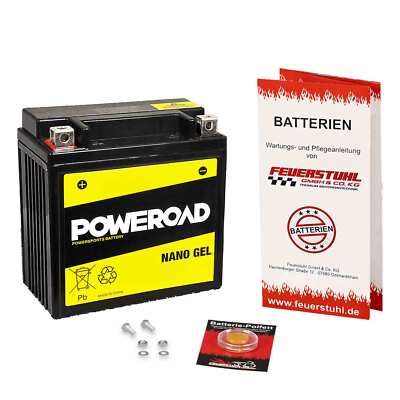 Gel-Batterie Malaguti Madison 125 R, 2005-2006, wartungsfrei, inkl 7,50  Pfand