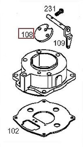 Originale Butterfly-Ventil Motor RasenmäHer Briggs & Stratton 693505-image