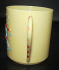 Vintage Holiday Christmas Cup Sterling House 1985 Plastic Mug 3D Santa Skating — photo 2