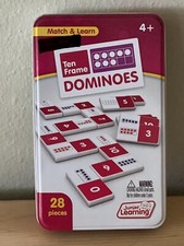 Match and Learn Ten Frame Dominoes Age 4 