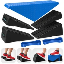 Squat Wedge Set of 5 - Turns Into Aerobic Step Platform - Squat Wedge Block 5...