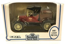 ERTL Die-Cast Coin Bank 1918 Runabout Barrel True Value NIB