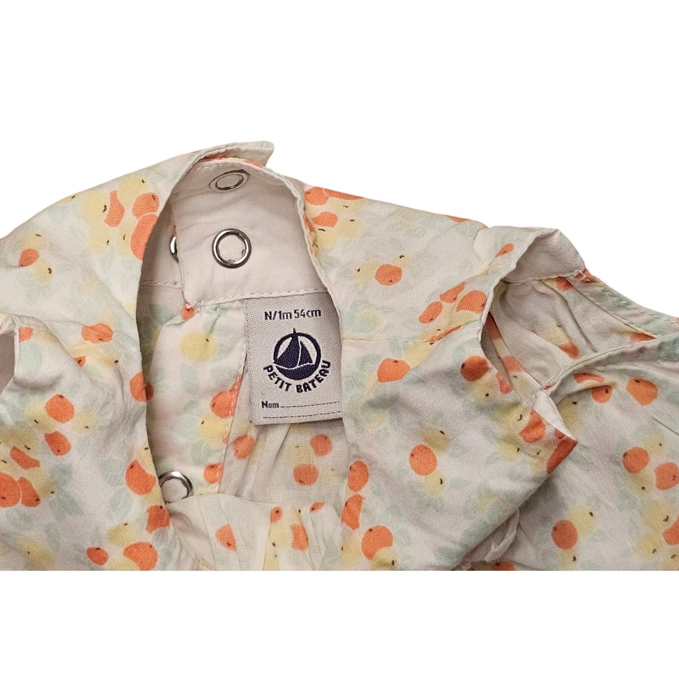 Petit Bateau Bebé Vestido Talla 1M 50 56 Newborn - Imagen 2 de 3
