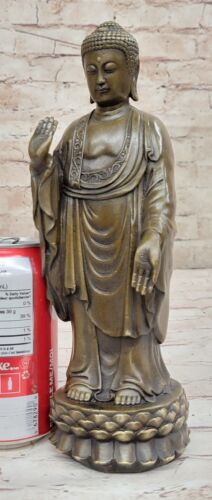 Buddha Statues Genuine Bronze Sculptures Buda Decorations Home Decor Figurine - Picture 2 of 10
