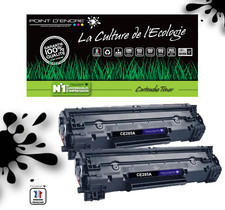 CE285A / 85A pour HP Multipack de 2 Cartouches de Toner Noir