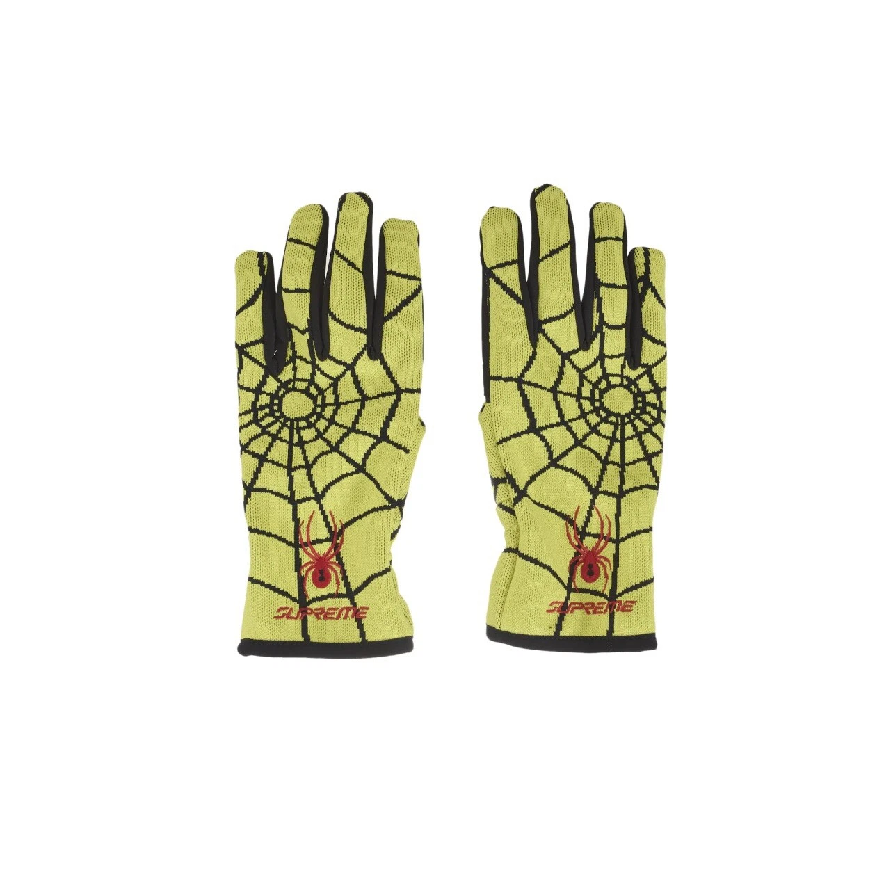 Gants Supreme Spyder jaune Taille : Large