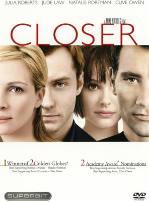 Closer - Julia Roberts Jude Law Natalie Portman Clive Owen  ~DVD    
