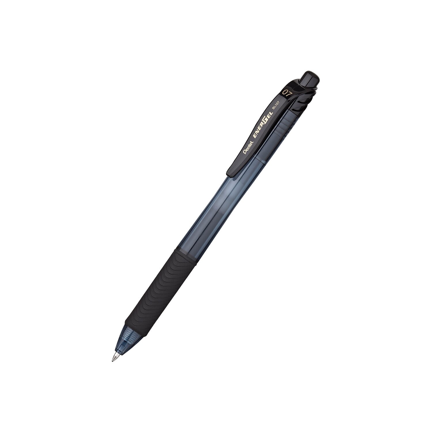 Pentel EnerGel-X Retractable Roller Gel Pen .7mm Black Barrel/Ink Dozen BL107A