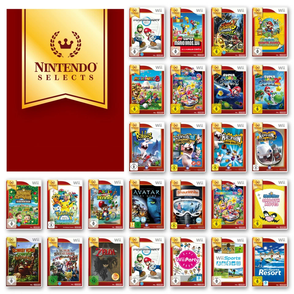 Nintendo Selects Wii Spiele-Wahl - Die beliebtesten Titel aller Zeiten 👑 ☑️ - Bild 1 von 1