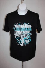 NEW SOUTHEASTERN LOUISIANA UNIVERSITY Womens Medium M Cute Black T-Shirt 29JP