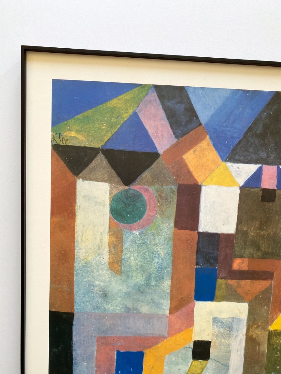 PAUL KLEE RARE 1989 LITHOGRAPH PRINT FRAMED EXHIBIT POSTER