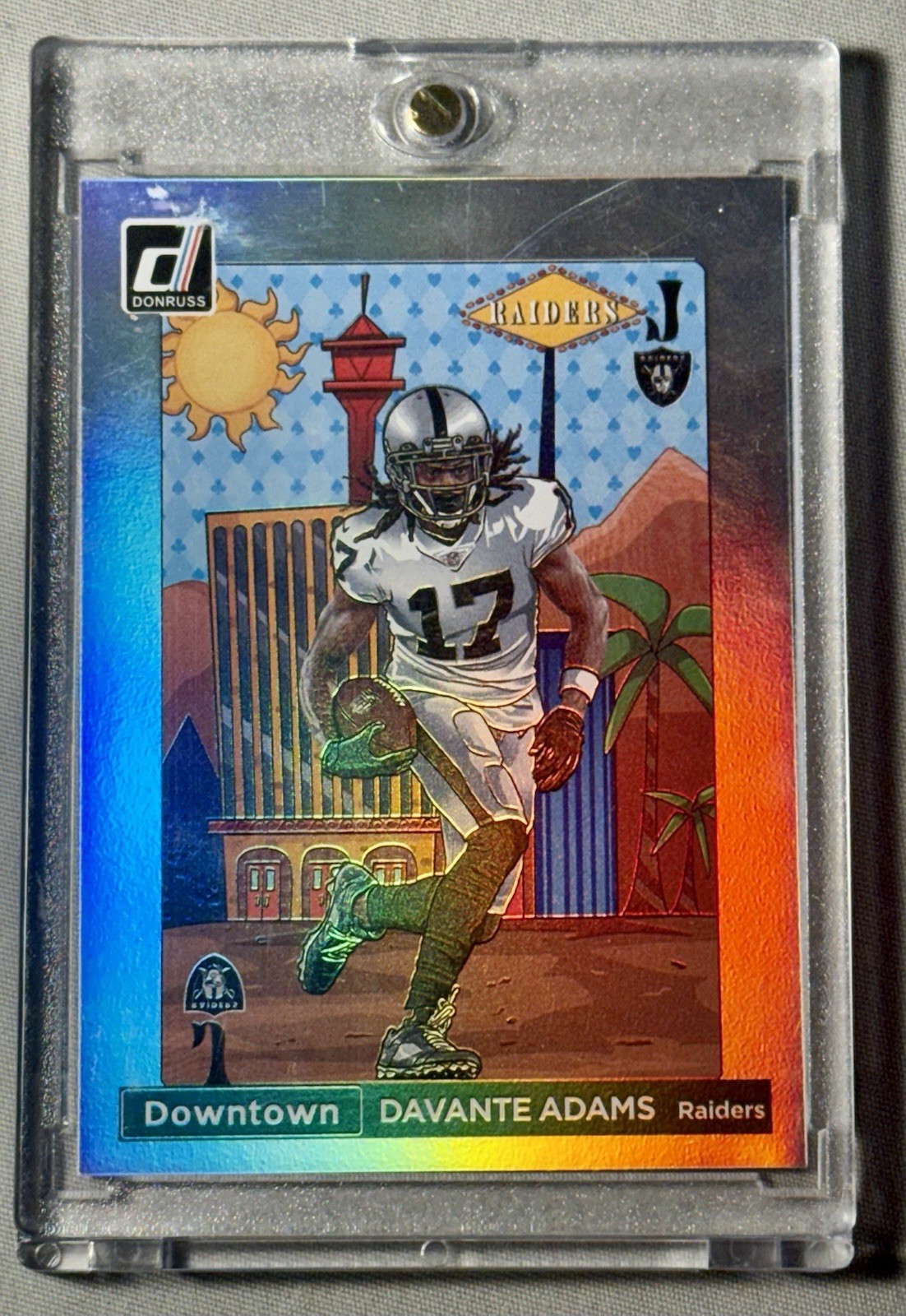 DAVANTE ADAMS 2022 PANINI DONRUSS #DT-DA DOWNTOWN! SSP RAIDERS